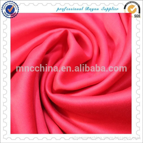 100% shining rayon dyed satin fabric for dress